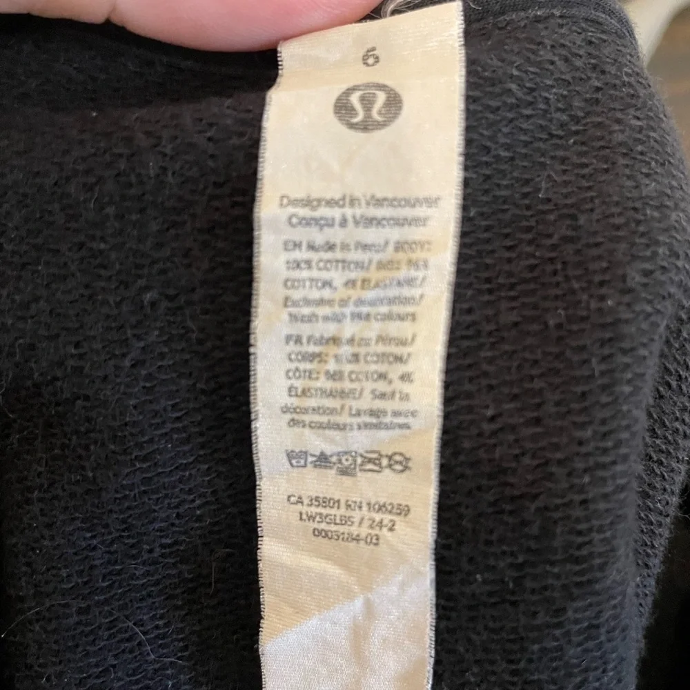 LULULEMON- Perfectly Oversized Cropped Crew *Stripe - Picture 5 of 5